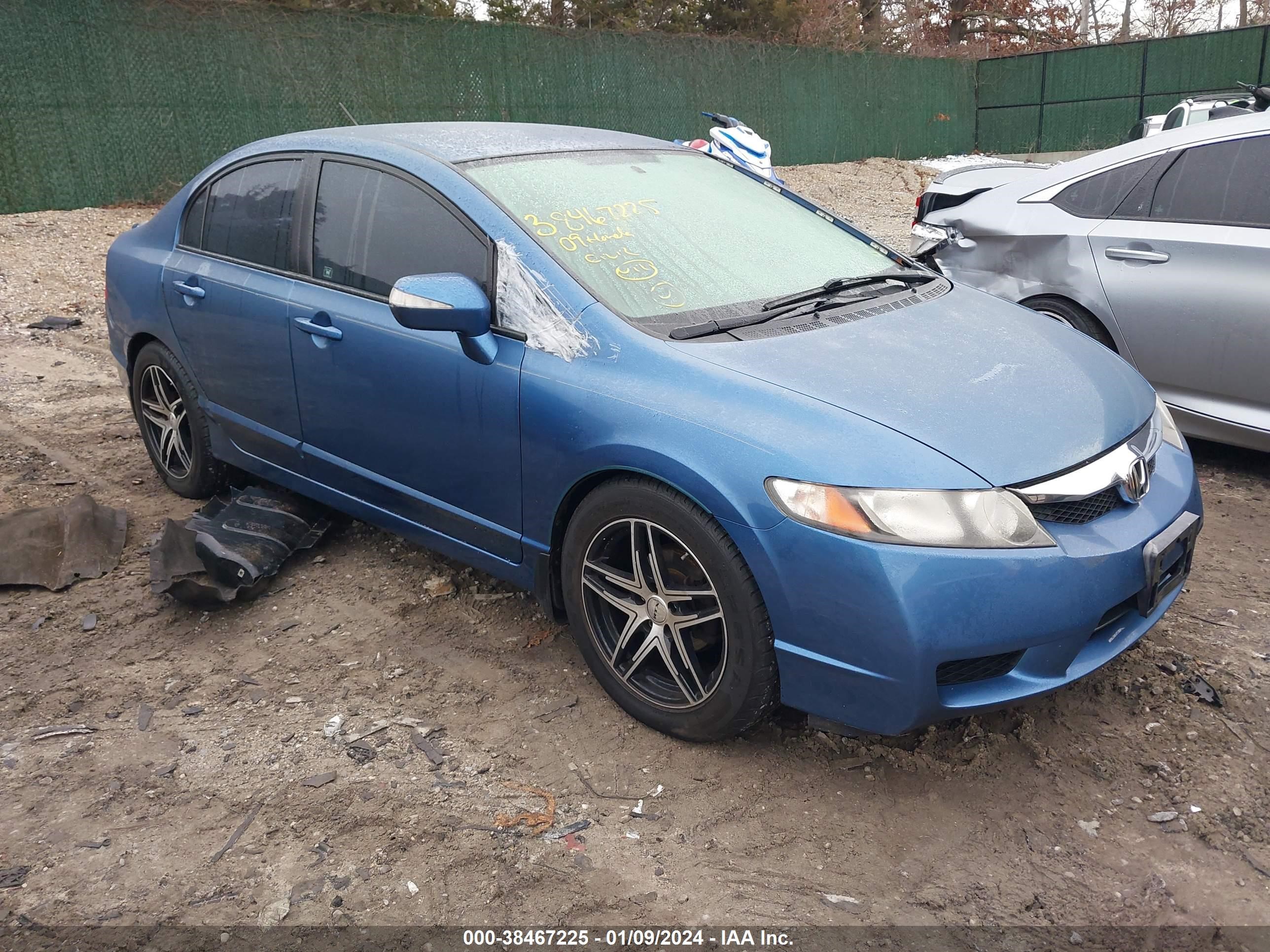 HONDA CIVIC 2009 jhmfa362x9s013520