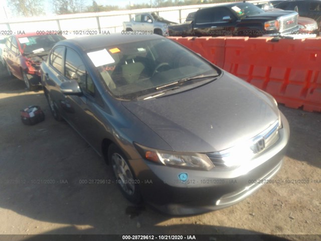 HONDA CIVIC HYBRID 2012 jhmfb4f20cs002245