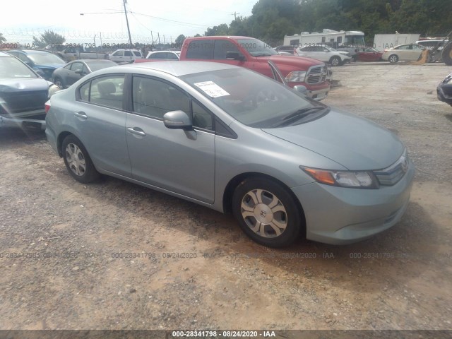 HONDA CIVIC HYBRID 2012 jhmfb4f20cs011429