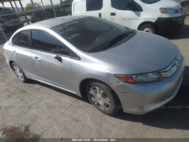 HONDA CIVIC HYBRID 2012 jhmfb4f21cs002366