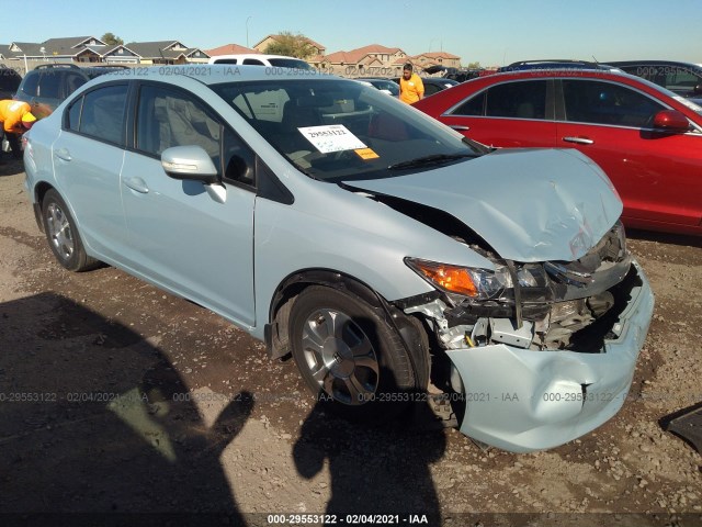 HONDA CIVIC HYBRID 2012 jhmfb4f21cs004103