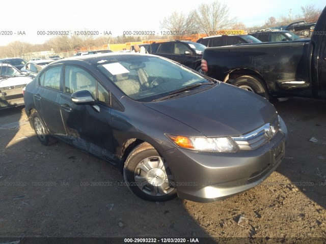 HONDA CIVIC HYBRID 2012 jhmfb4f21cs005624