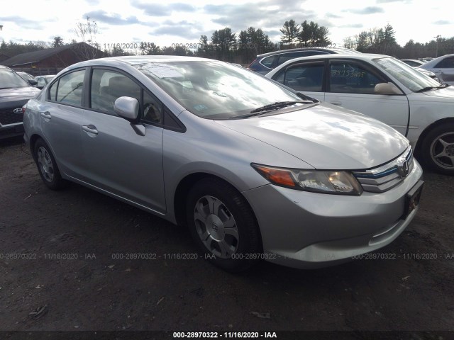 HONDA CIVIC HYBRID 2012 jhmfb4f21cs008006