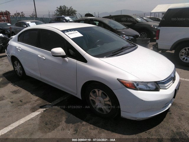 HONDA CIVIC HYBRID 2012 jhmfb4f21cs008698