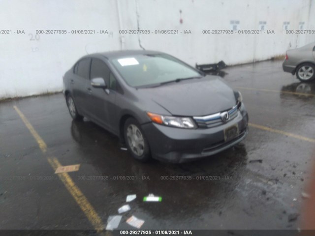 HONDA CIVIC HYBRID 2012 jhmfb4f21cs009270