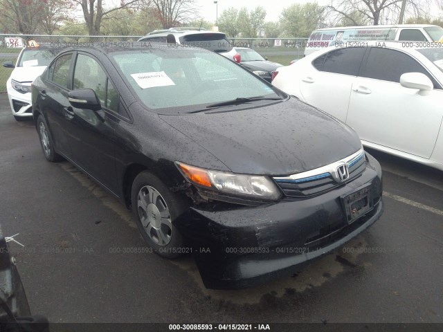 HONDA CIVIC HYBRID 2012 jhmfb4f23cs008122