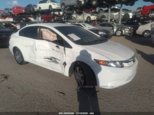 HONDA CIVIC HYBRID 2012 jhmfb4f24cs006475