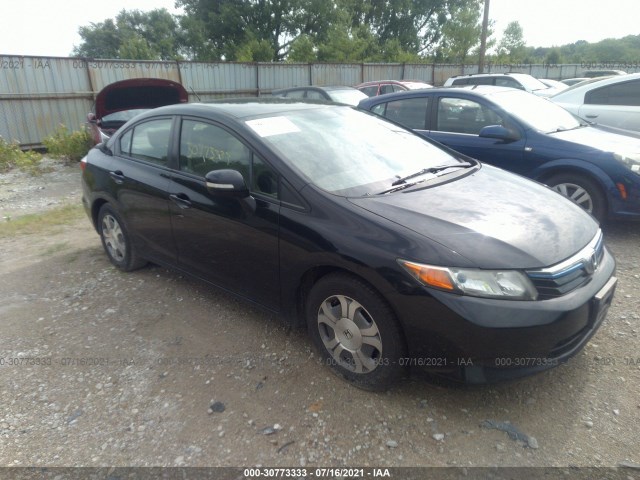 HONDA CIVIC HYBRID 2012 jhmfb4f24cs006637