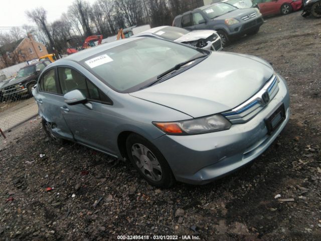 HONDA CIVIC HYBRID 2012 jhmfb4f25cs004380