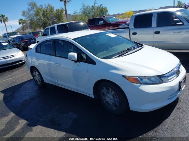 HONDA CIVIC HYBRID 2012 jhmfb4f25cs005447