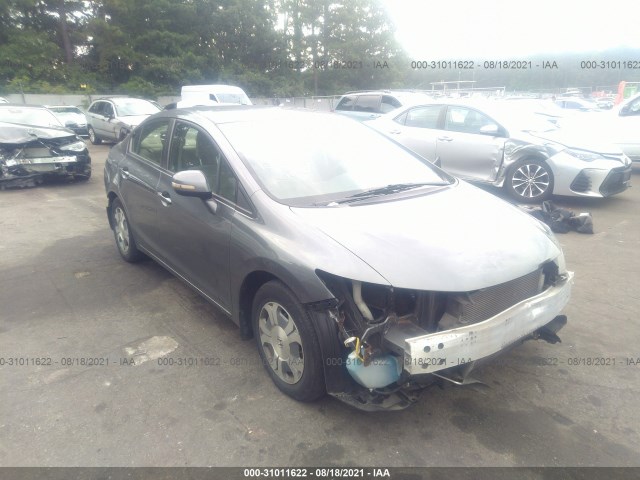 HONDA CIVIC HYBRID 2012 jhmfb4f25cs006694