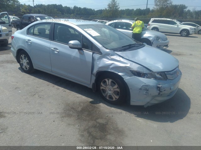 HONDA CIVIC HYBRID 2012 jhmfb4f25cs006789