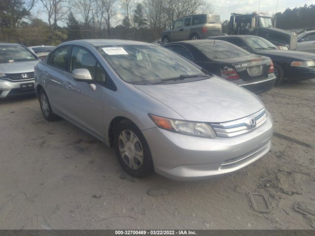 HONDA CIVIC HYBRID 2012 jhmfb4f25cs007912