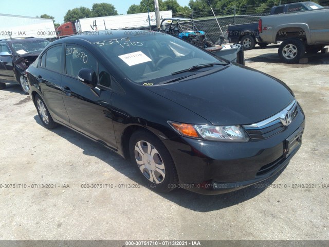 HONDA CIVIC HYBRID 2012 jhmfb4f26cs000564