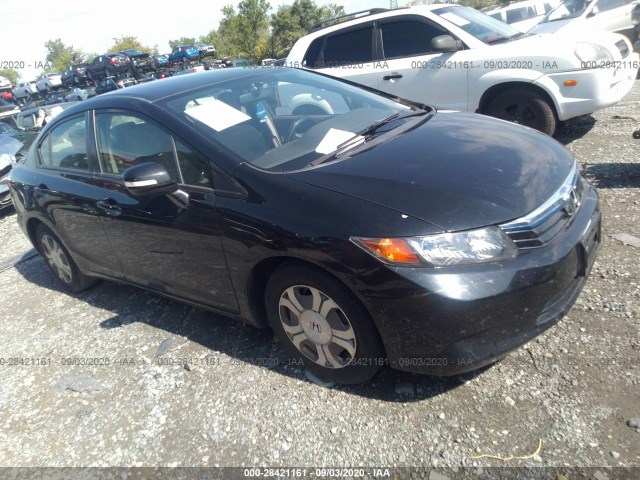 HONDA CIVIC HYBRID 2012 jhmfb4f26cs004680