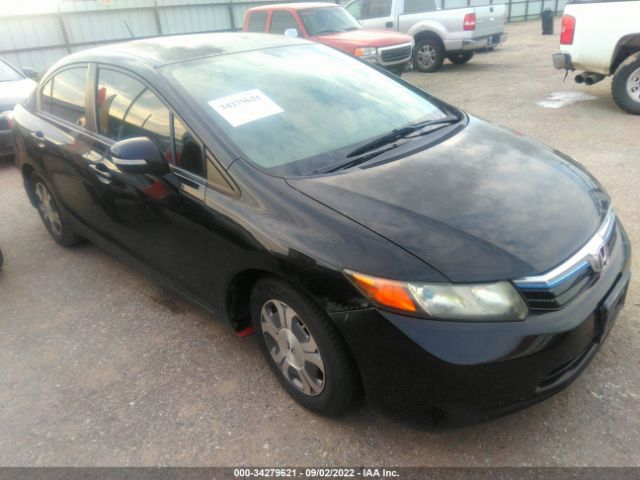 HONDA CIVIC HYBRID 2012 jhmfb4f26cs007367