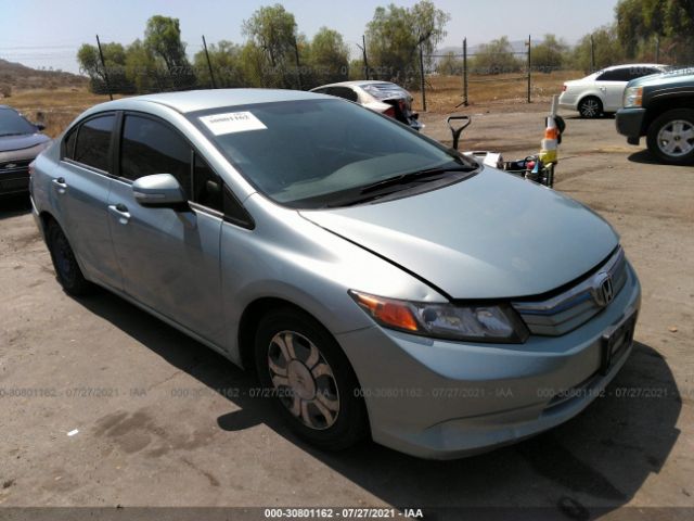 HONDA CIVIC HYBRID 2012 jhmfb4f26cs010706