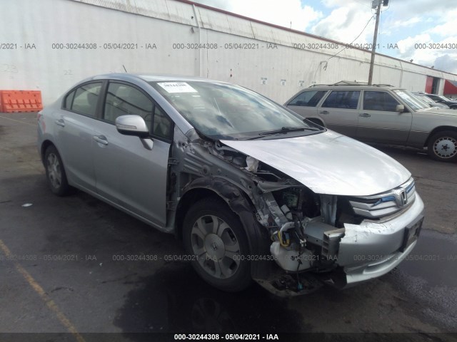 HONDA CIVIC HYBRID 2012 jhmfb4f27cs003408