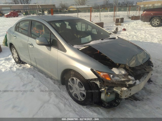 HONDA CIVIC HYBRID 2012 jhmfb4f27cs007703