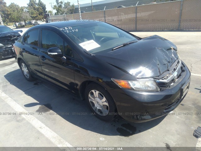 HONDA CIVIC HYBRID 2012 jhmfb4f27cs008110