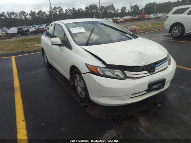 HONDA CIVIC HYBRID 2012 jhmfb4f27cs008558