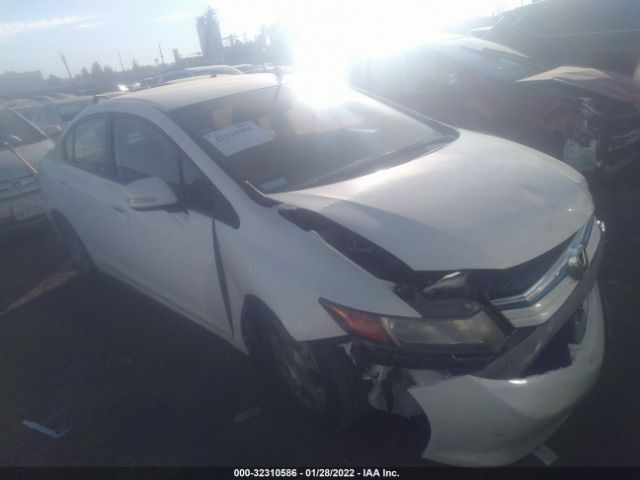 HONDA CIVIC HYBRID 2012 jhmfb4f27cs009693