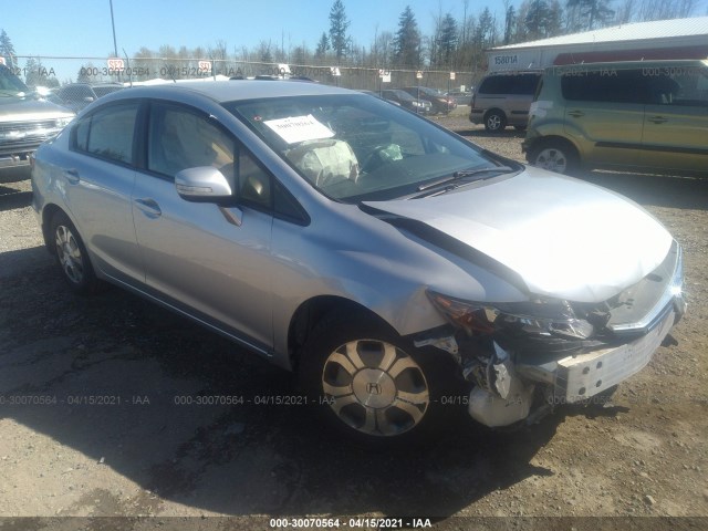 HONDA CIVIC HYBRID 2012 jhmfb4f27cs010956