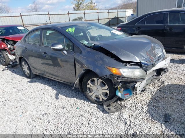 HONDA CIVIC HYBRID 2012 jhmfb4f29cs004284