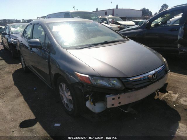 HONDA CIVIC HYBRID 2012 jhmfb4f29cs008321