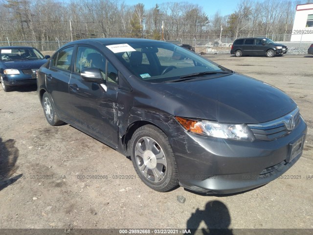 HONDA CIVIC HYBRID 2012 jhmfb4f2xcs004066