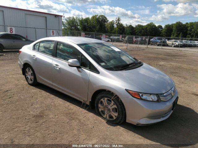 HONDA CIVIC HYBRID 2012 jhmfb4f2xcs007923