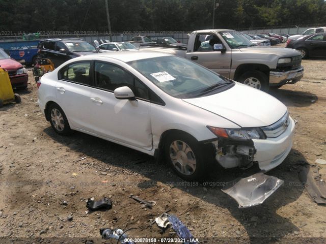 HONDA CIVIC HYBRID 2012 jhmfb4f2xcs011342