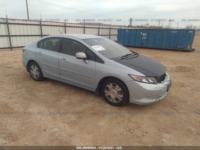 HONDA CIVIC HYBRID 2012 jhmfb4f30cs009415