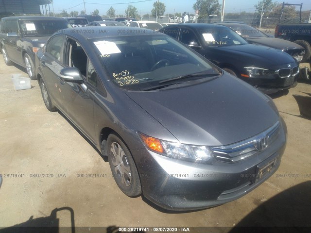 HONDA CIVIC HYBRID 2012 jhmfb4f31cs004899