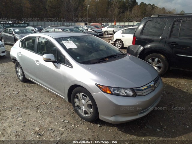 HONDA CIVIC HYBRID 2012 jhmfb4f31cs005082