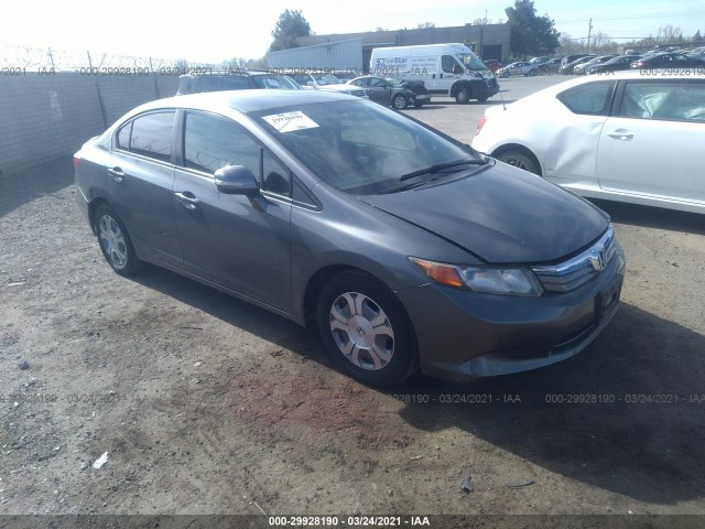 HONDA CIVIC HYBRID 2012 jhmfb4f31cs005308