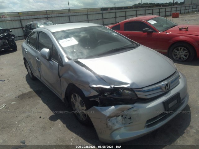 HONDA CIVIC HYBRID 2012 jhmfb4f31cs008046