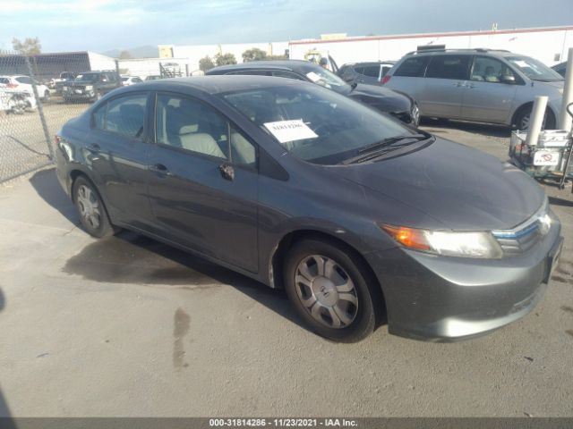 HONDA CIVIC HYBRID 2012 jhmfb4f32cs004006