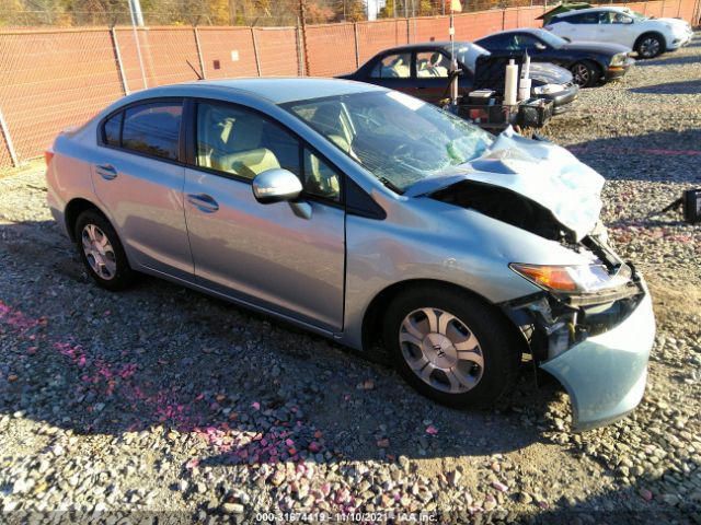 HONDA CIVIC HYBRID 2012 jhmfb4f32cs008590