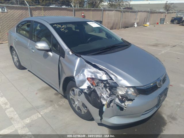 HONDA CIVIC HYBRID 2012 jhmfb4f33cs002295