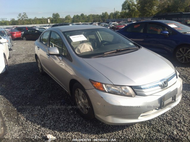 HONDA CIVIC HYBRID 2012 jhmfb4f33cs008047