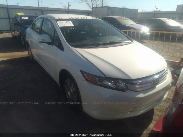 HONDA CIVIC HYBRID 2012 jhmfb4f33cs008677