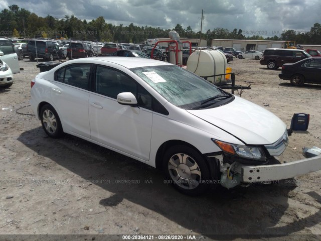 HONDA CIVIC HYBRID 2012 jhmfb4f35cs008633