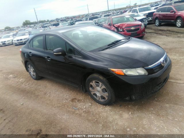 HONDA CIVIC HYBRID 2012 jhmfb4f36cs002484