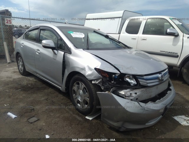 HONDA CIVIC HYBRID 2012 jhmfb4f36cs008060