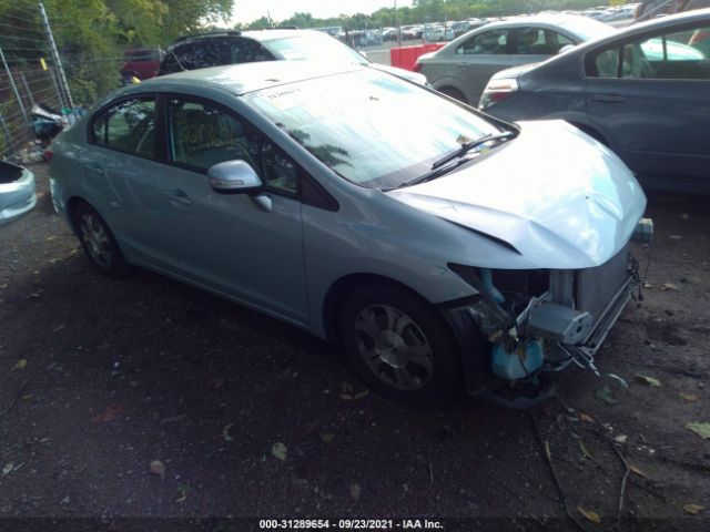 HONDA CIVIC HYBRID 2012 jhmfb4f37cs000727