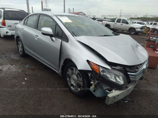 HONDA CIVIC HYBRID 2012 jhmfb4f37cs001599