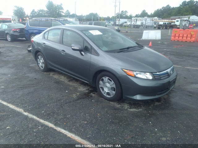 HONDA CIVIC HYBRID 2012 jhmfb4f37cs006317