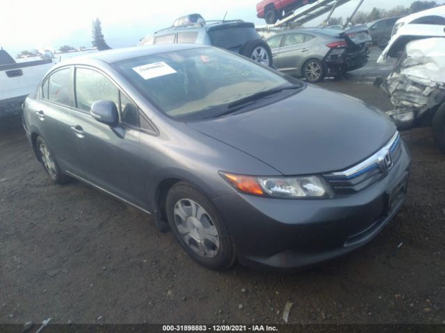 HONDA CIVIC HYBRID 2012 jhmfb4f38cs004897