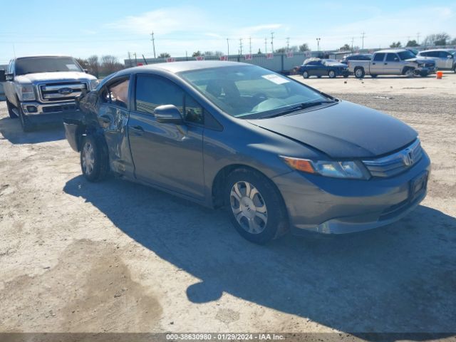 HONDA CIVIC HYBRID 2012 jhmfb4f39cs005718